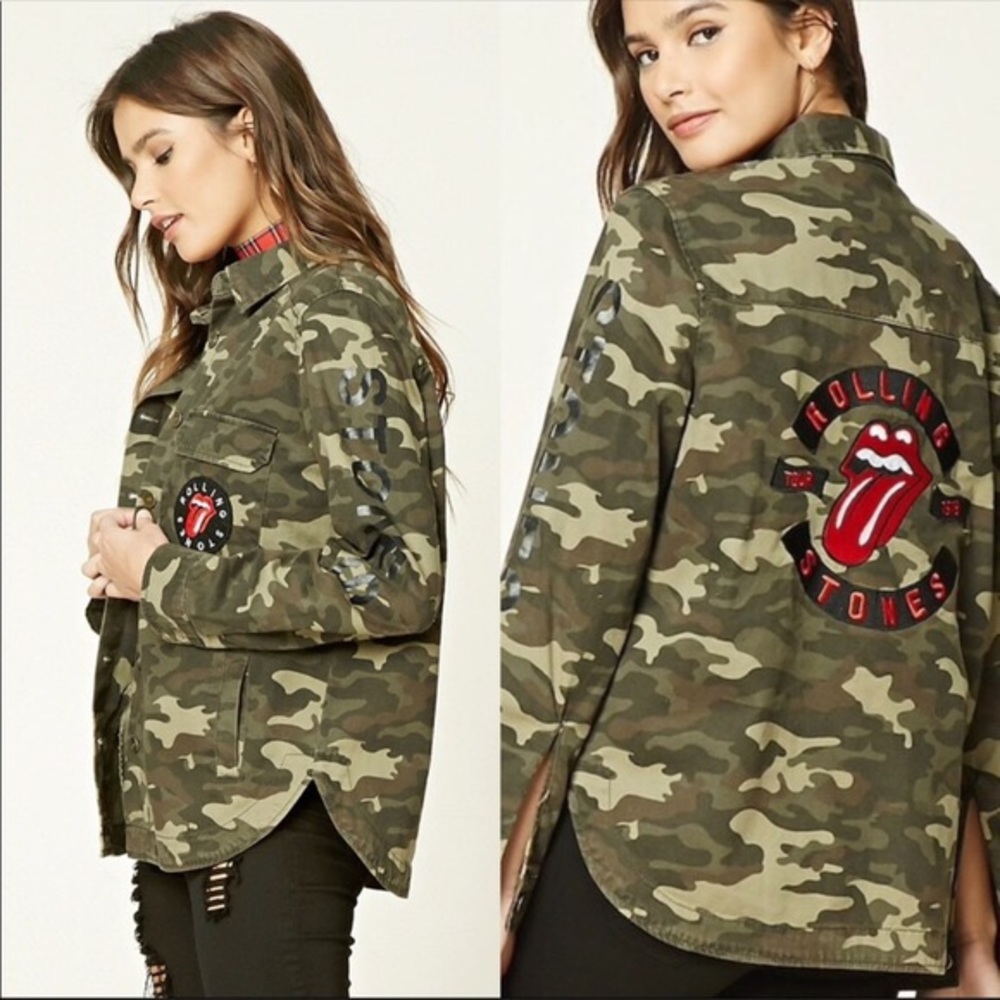 Rolling Stones Camo Jacket